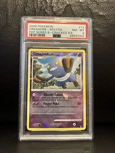 Pokemon POP Series 8 Croagunk Cracked Ice PSA 8 Near Mint - Mint - Picture 1 of 2