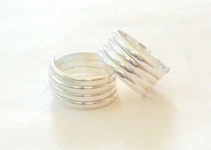 Handmade Sterling Silver Toe Ring Pair Indian Bichiya Size Adjustable TSP 252 - Picture 1 of 2