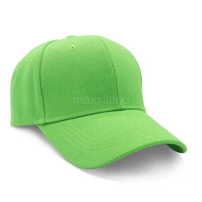 Solid Plain Baseball Cap Trucker Camo Blank Hat Ball Men Women Adjustable VC - Image 1 of 4