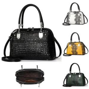 Bolso de Hombro Boutique 3D Patrón de Cocodrilo Mujer Cuero Sintético S-Mediano - Imagen 1 de 13