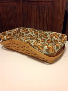 Medium Gathering Basket Liner from Longaberger Pumpkin Patch Fabric - Picture 1 of 1