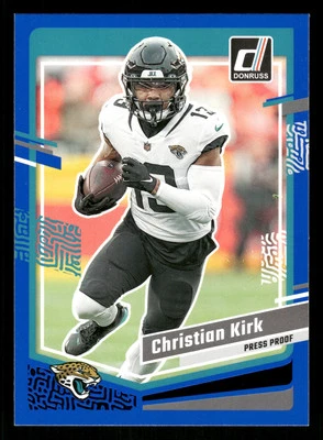 Christian Kirk 2023 Donruss #134 Press Proof Blue Jacksonville Jaguars - Image 1 of 2