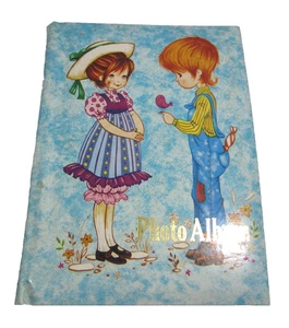 Album fotografico vintage anni 60 70 MOD Country testa grande coppia MCM 40 foto 6x8" Giappone - Foto 1 di 7