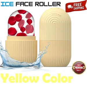 Ice Face Roller Reusable Beauty Tool for Eye Puffiness Relief & Skin Care Yellow - Picture 1 of 8