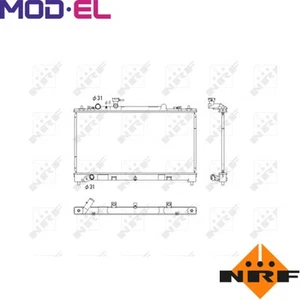 RADIATOR ENGINE COOLING 53752 FOR MAZDA L8-VE/DE 1.8L LF-DE/VE 2.0L L3C1 2.3L 6 - Picture 1 of 6