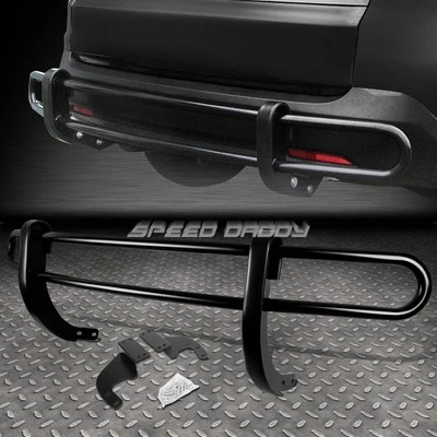 PARA 07-13 ACURA MDX YD2 SUV RECUBIERTO NEGRO DOBLE BARRA PROTECTOR PARACHOQUES TRASERO PROTECTOR Foto 1 de 4