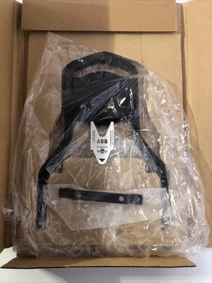 OEM Harley-Davidson Negro Dyna XL Softail Respaldo Pasajero Barra Sissy Vertical Foto 1 de 4