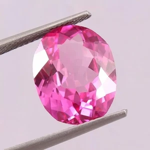 Natural AAA Flawless Ceylon Pink Color Sapphire Loose Oval Gemstone Cut 9.05 Ct - Picture 1 of 4