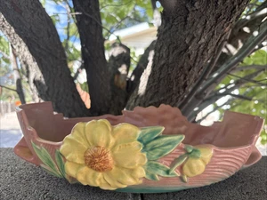 Vintage Large Roseville Console Dish 432-12 - Picture 1 of 6