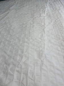 Ikea OFELIA VASS Twin Duvet Cover Dobby Seersucker Weave 100% Cotton White EUC - Picture 1 of 7