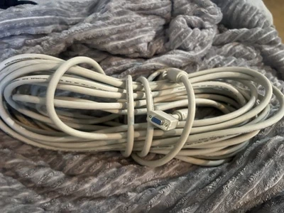 50 Foot Male To Female VGA Cable 30v Pan International - Image 1 of 4