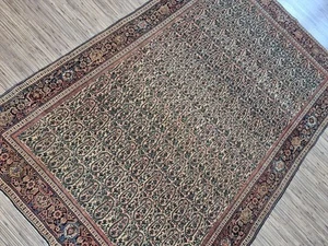 256103-Wunderschöner Original Antiker Persischer Ferahan,196x130cm,Carpet,Tapeto - Bild 1 von 15