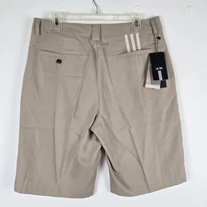 Pantalones cortos de golf Adidas Climacool para hombre 3 rayas talla 32 crudo caqui elástico nuevos con etiquetas preppy - Imagen 1 de 15