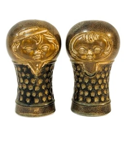 Retro 60er Jahre Holt Howard Japan Steinzeug Salz und Pfeffer skandinavisches Muster - Bild 1 von 6