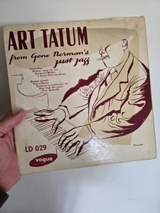 RARE JAZZ 25 CM LP ART TATUM FROM GENE NORMAN JUST JAZZ OG FR VOGUE LD 049 VG - Imagen 1 de 4