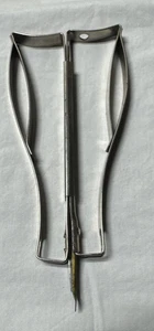 Vintage Metal Rug Hook Shuttle Needle Punch Weaving Tool unmarked - Picture 1 of 7