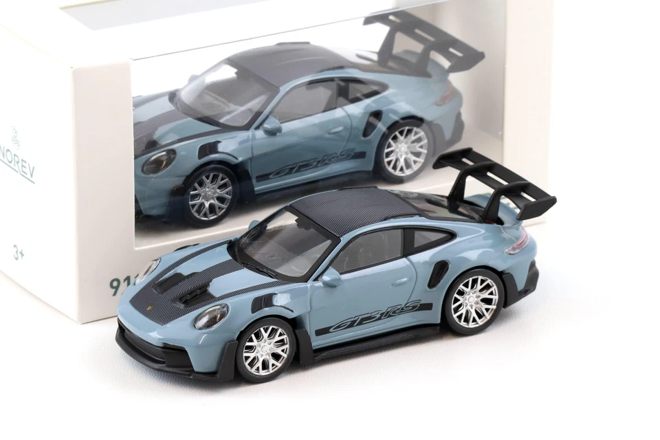 NOREV 750068 PORSCHE - 911 992 GT3 RS COUPE 2022 - MEISSEN BLUE BLACK - 1/43
