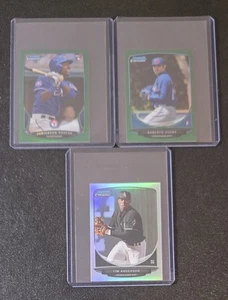 A 3 CARD LOT OF  2013 BOWMAN CHROME MINI REFACTOR BASEBALL CARDS /75 /125 OSUNA - Picture 1 of 2