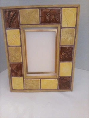 Autumn Fall Leaves Resin Picture Frame for  3.5 X 5 Photos - Image 1 of 2
