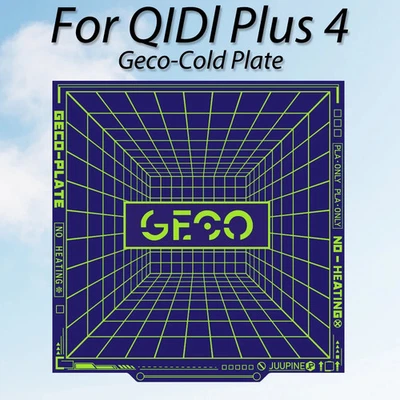 For QIDI Plus 4 Build Plate Geco Cold 310x310 Steel Sheet Print Bed Accessories - Image 1 of 4