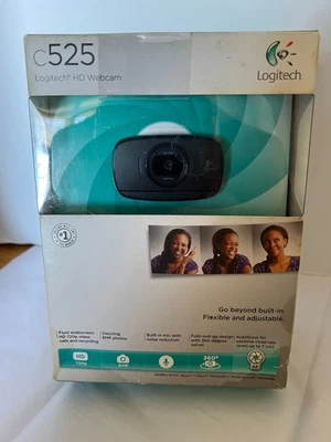 Logitech C525 HD 720P Webcam New Open Box - Image 1 of 2