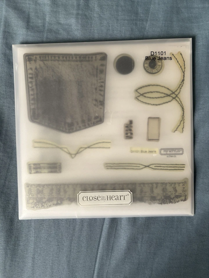 Pantalones de mezclilla Close To My Heart Ctmh - montaje transparente Acrylix D1101 ligeramente usados Foto 1 de 1