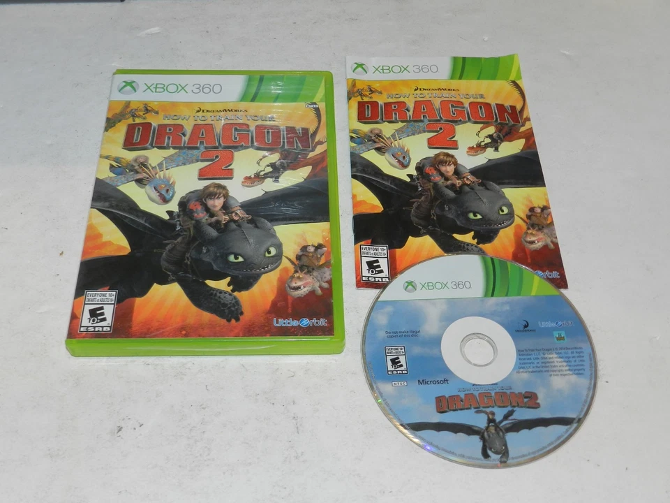 How to Train Your Dragon 2 Microsoft Xbox 360 Game Complete CIB Tested - Image 1 of 1