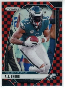 Panini Prizm A.J. 2024 Marrón Negro y Rojo Checker Prizm - Imagen 1 de 2
