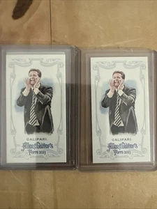 2013 Allen & Ginter MINI John Calipari Kentucky Basketball Coach #250 -2 Cards - Picture 1 of 2