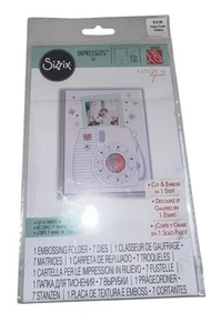 Sizzix Impresslits Instant Camera Die & Embossing Folder Set 663631 NEW - Picture 1 of 5