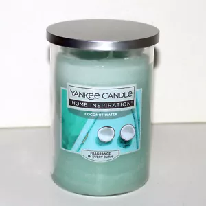 Yankee Candle Coconut Water Home Inspirations large 19 oz jar scented 2 wick - Picture 1 of 5