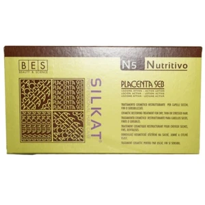 Placenta Hair Ampoules, Placenta Seb, 12 Ampoules, Silkat Protein - Picture 1 of 2