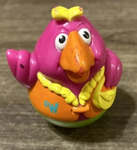 PLAYSKOOL Weebles Weeble Wobble Figure TOUCAN DUCK BIRD w/ YELLOW PURSE Cute! - Picture 1 of 6