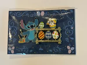 NWT @_stitch.stitch.stitch_ Stitch Duck Easter Eggs Playable Fantasy Pin LE80 - Picture 1 of 23