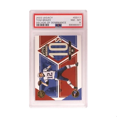 2022 Panini Legacy Decade Of Dominance Tom Brady PSA 8 Patriots Buccaneers POP 1 - Image 1 of 2