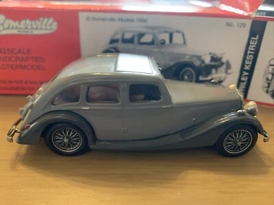 SOMERVILLE MODELS 1/43 WHITE METAL CAR MODEL - RILEY KESTREL 129 - GREY - NEW - Image 1 of 4