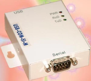VSCom adattatore da USB a seriale, RS232, protezione sovratensioni/isolamento ottico, metallo, FTDI - Foto 1 di 5