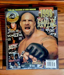 WCW/NWO Wrestling Magazine ~ 1998 Year in Review - Goldberg w/Sting Poster ~ WCW - Picture 1 of 2