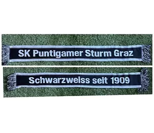 Sciarpa STURM GRAZ calcio football Schal Scarf - Picture 1 of 3