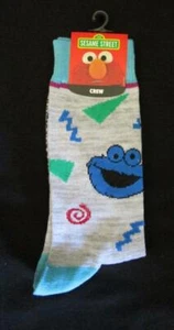 *NUOVO* ~ Sesame Street ~ Calze Crew Uomo ~ Taglia 10 - 13 - Foto 1 di 1