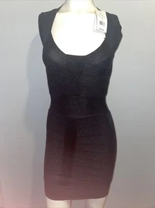 French Connection Black Dress Size 0/2 - NWT ($168) Body Con Zip-up Style - Picture 1 of 5