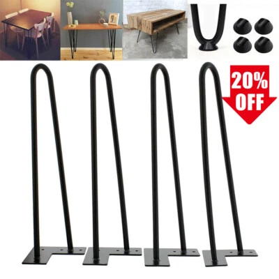 Hairpin Legs Haarnadelbeine Tischbeine Tischkufen 10-86cm Möbelfuß DIY Tisch - Bild 1 von 4