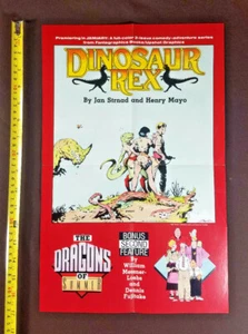 Dinosaur Rex 1986 Fantagraphics Comic Promo Poster - Picture 1 of 4