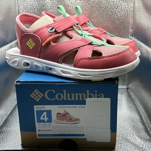 Columbia Youth Techsun Wave Wild Salmon Voltage Sandals Size 4 Youth - Picture 1 of 7