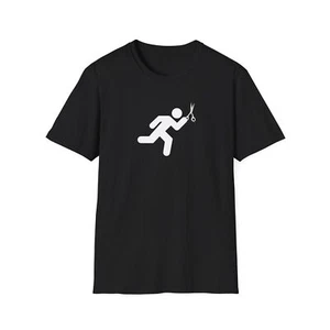 Funny Running with Scissors T-Shirt, Gift for Safety Lovers, Unisex Tee, Gift - Picture 1 of 10
