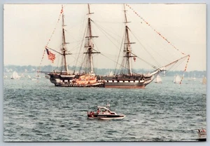 VTG Photo 3 Masted Ship with at a Tall Ships Festival- 4 x 6 Inch - Picture 1 of 2