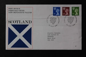 1980 Scottish Machin values FDC Edinburgh SG S33 S34 S35 - Picture 1 of 1