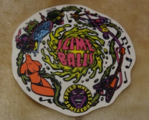 SANTA CRUZ SLIME BALLS 80's vtg Skateboard sticker original print - Picture 1 of 2