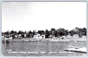 RPPC 1940er GRAND RAPIDS MINNESOTA MN BLANDIN PARK SCHWIMMLOCH POSTKARTE - Bild 1 von 2
