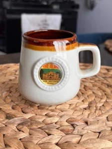 Cream & Brown SAN ANTONIO,TEXAS Coffee Cup VINTAGE - Picture 1 of 6